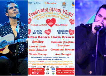 Ștefan Bănică Jr. și Smiley cântă la festivalul caritabil Glasul Vieții, în Eforie Nord