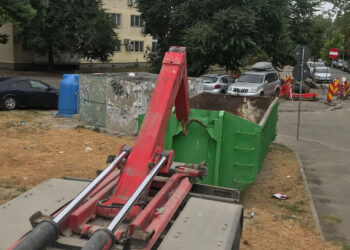 POLARIS: Până pe 16 iulie, containerul pentru deșeuri voluminoase este pe strada Traian, bl. K4
