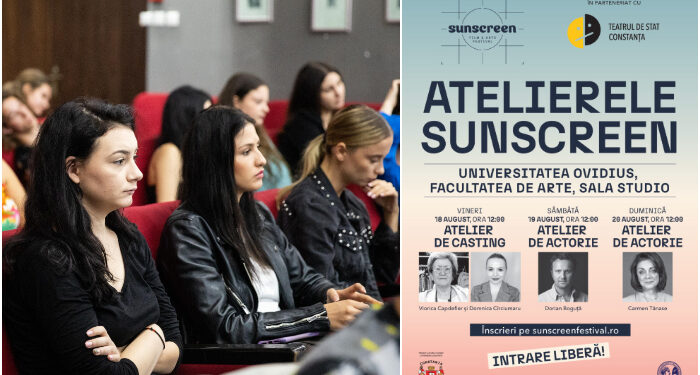 Ateliere de casting și actorie la SUNSCREEN Film & Arts: Carmen Tănase, Dorian Boguță, Viorica Capdefier și Domnica Cîrciumaru