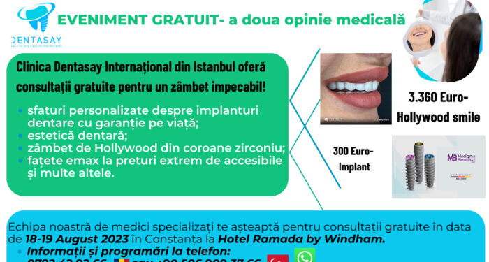 Clinica Dentasay Internațional, pentru un zâmbet impecabil