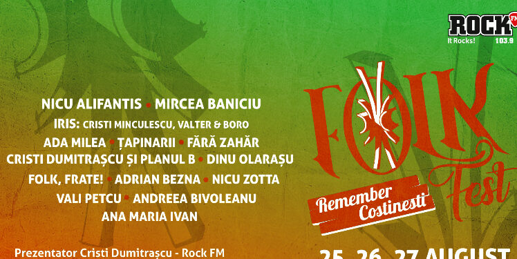 Trei zile de FOLK FEST FANTASTIC la Costinești, 25 – 27 august