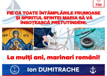 Ion Dumitrache (PSD Constanța): La mulți ani, Marinari Români!