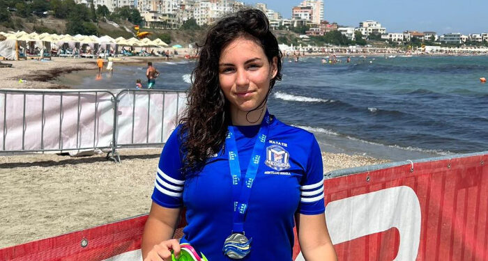 Sportiva CS Medgidia, Mihaela Munteanu, locul 10 la maratonul de înot la mare “Aqua Challenge”