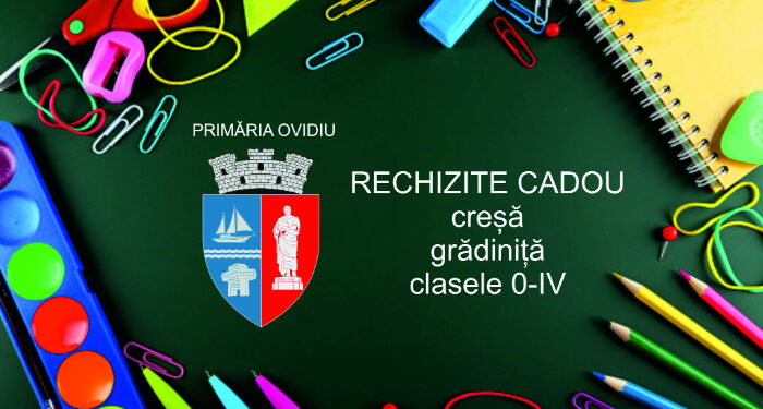 Pachete cu rechizite pentru 1056 de copii de la creșă, grădiniță și clasele 0-IV din Ovidiu, Poiana și Culmea