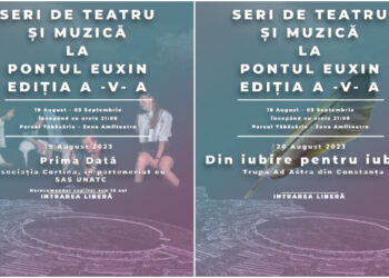 Spectacolele „PRIMA DATĂ” și „DIN IUBIRE PENTRU IUBIRE”, în primul weekend al Serilor de Teatru și Muzică la Pontul Euxin