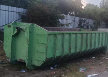 Containerul POLARIS pentru deșeuri voluminoase, în cartierul Henri Coandă din Constanța