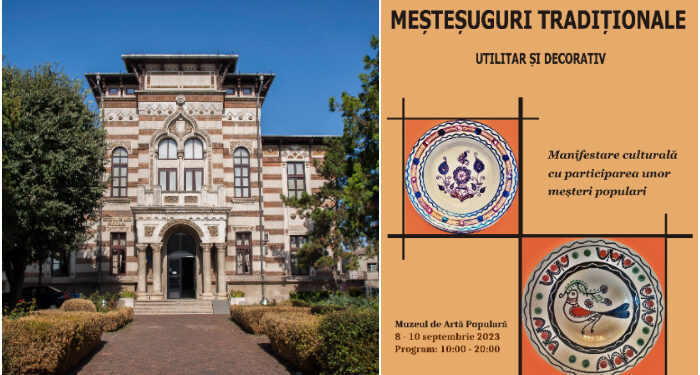 Demonstrații de meșteșuguri tradiționale românești, în fața Muzeului de Artă Populară Constanța, 8 – 11 septembrie