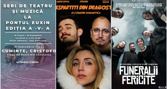 PROGRAMUL ultimului weekend al spectaculosului eveniment cultural „Seri de Teatru și Muzică la Pontul Euxin”