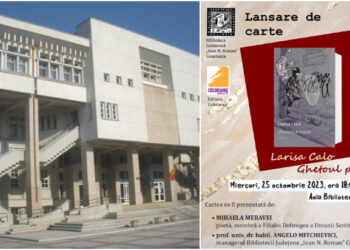 Biblioteca Județeană „Ioan N. Roman” Constanța găzduiește lansarea cărții scriitoarei Larisa Calo, „Ghetoul poeziei”