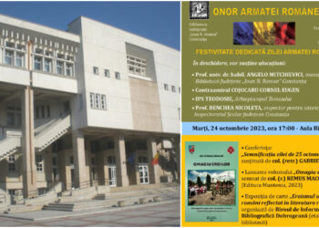 Asociația Națională Cultul Eroilor „Regina Maria” marchează Ziua Armatei Române la Biblioteca Județeană Constanța