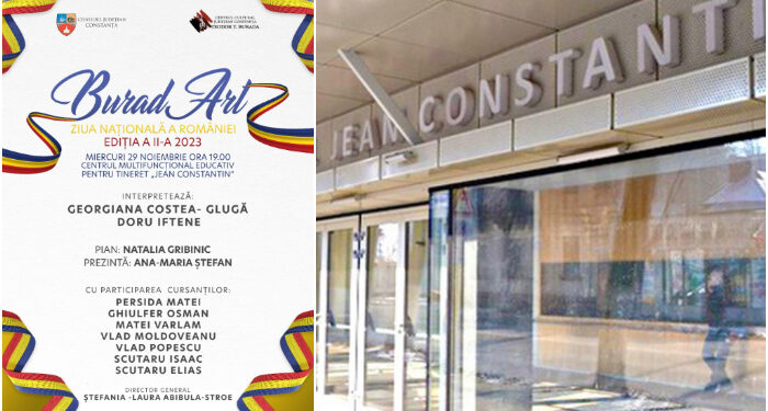 „BuradArt – Ziua Naţională a României”, concert de muzică clasică pe scena Centrului Jean Constantin