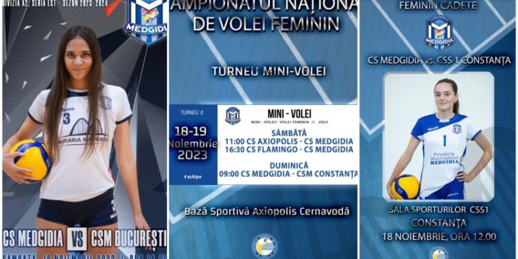 Weekend plin de evenimente sportive pentru voleibalistele de la CS Medgidia