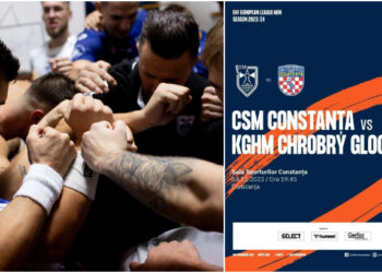 NEÎNVINȘI, de Ziua Dobrogei, handbaliștii CSM Constanța dau piept cu polonezii de la Chrobry Glogow