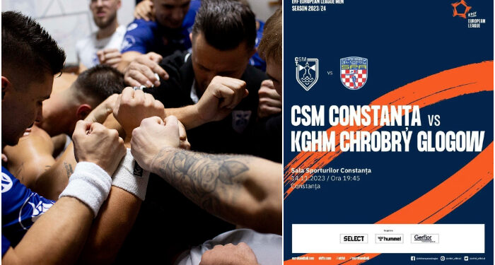 NEÎNVINȘI, de Ziua Dobrogei, handbaliștii CSM Constanța dau piept cu polonezii de la Chrobry Glogow