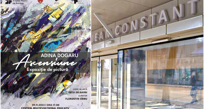 Vernisajul expoziției ,,Ascensiune’’, a pictoriței Adina Dogaru, la Centrul ,,Jean Constantin’’, 9 – 16 noiembrie 2023