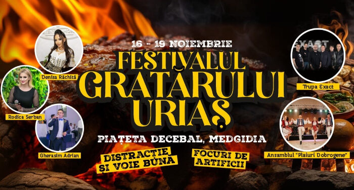 Festivalul Grătarului Uriaș la Medgidia, 16 – 19 noiembrie 2023