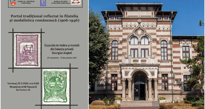 Expoziția „Portul popular tradițional reflectat în filatelia și medalistica românească” la Muzeul de Artă Populară