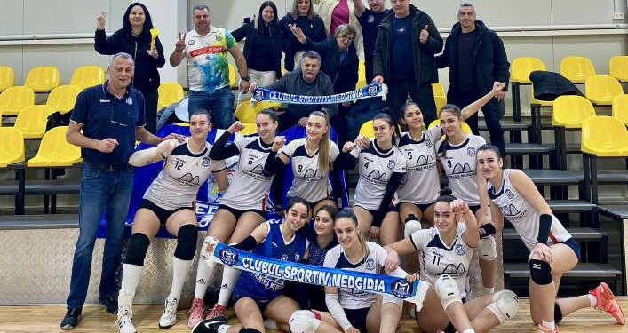 CS Medgidia încheie anul pe primul loc în Divizia A2 la volei!