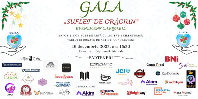 Invitație la Gala caritabilă „Suflet de Crăciun”