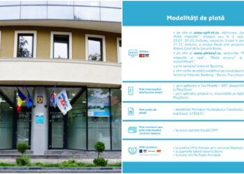 SPIT Constanța: Modalități de plată a impozitelor și taxelor locale