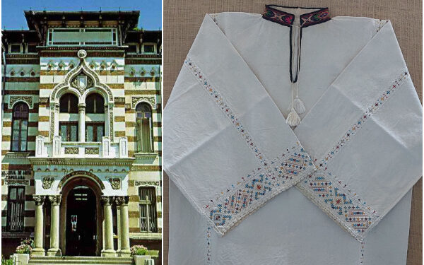 Cămașă ROMÂNEASCĂ de sărbătoare, expusă la Muzeul de Artă Populară Constanța