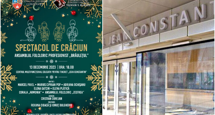 Spectacol de Crăciun susținut de Ansamblul Folcloric Profesionist ,,Brâulețul’’ și invitații săi pe scena Centrului Cultural Jean Constantin