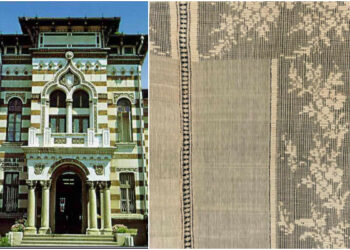 Față de masă din borangic – exponat de TEZAUR la Muzeul de Artă Populară Constanța
