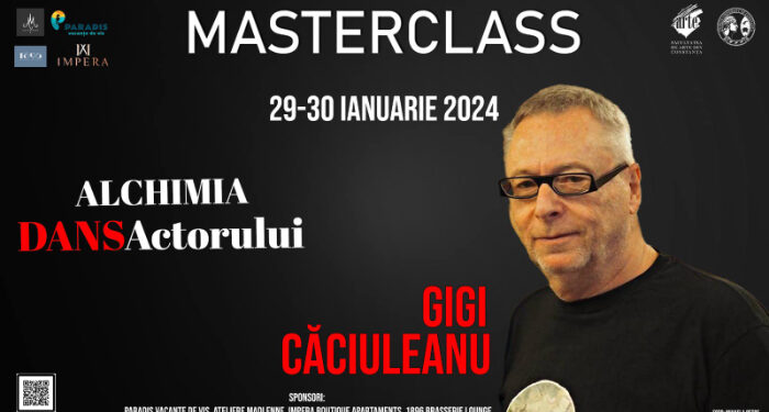 Alchimia DansActorului, MASTERCLASS cu celebrul dansator și coregraf Gigi Căciuleanu, la Facultatea de Arte Constanța