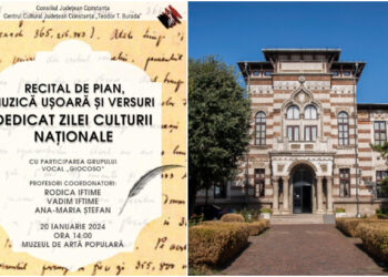 Recital de pian, muzică ușoară și versuri, la Muzeul de Artă Populară Constanța