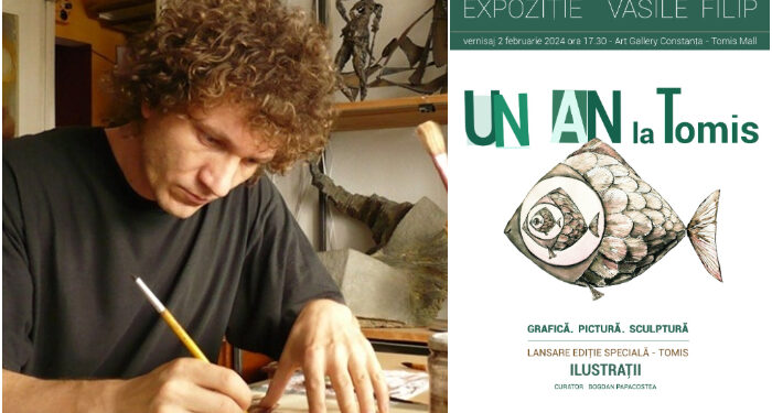 Revista TOMIS și artistul Vasile Filip, dublu eveniment la Art Gallery din Tomis Mall