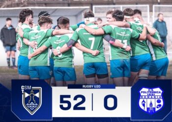 Victorie la scor pentru echipa de rugby CSM Constanța U20!