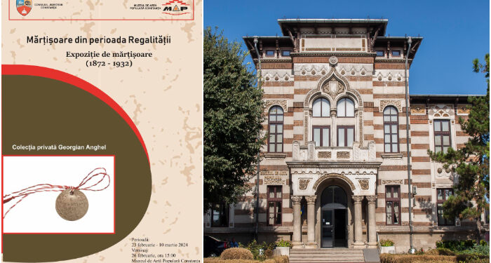 „Mărţişoare din perioada Regalității”, expoziție la Muzeul de Artă Populară Constanţa