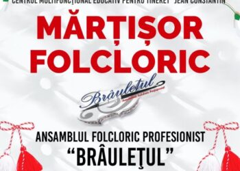 „Mărțișor folcloric”: Spectacol cu dansuri populare și voie bună, la Centrul „Jean Constantin”