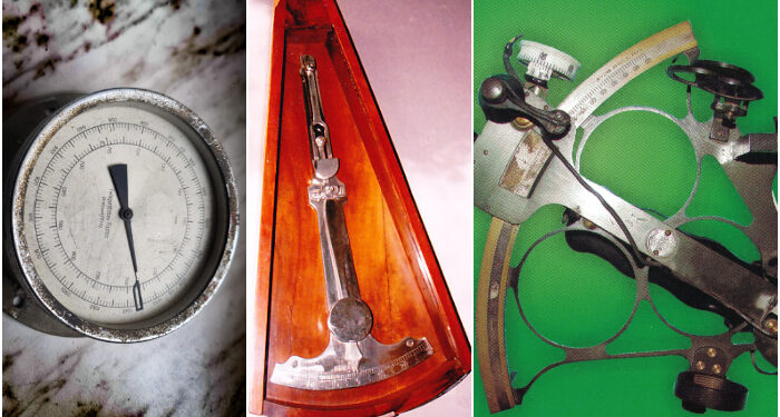 Muzeul Național al Marinei Române: Termeni marinărești – Barometru, Înclinometru, Sextant