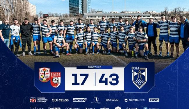 CSM Constanța Rugby U20, victorie cu punct bonus la București!