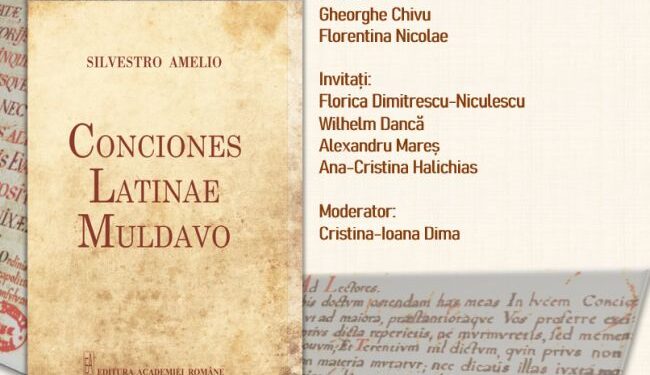 „Conciones Latinae Muldavo”: Volum de predici latine în grai moldav, lansat de prof.univ.dr.habil. Florentina Nicolae (Universitatea Ovidius Constanța)