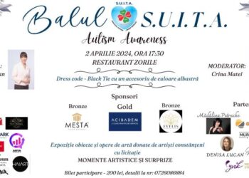 Invitație la „Balul S.U.I.T.A. – Autism AWARENESS”, de Ziua Internațională de Conștientizare a Autismului