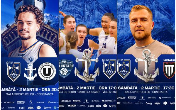 Weekend plin de evenimente pentru sportivii de la CSM Constanța