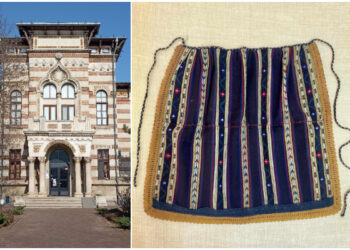 „Poală di lână” din portul femeilor aromânce, expusă la Muzeul de Artă Populară Constanța