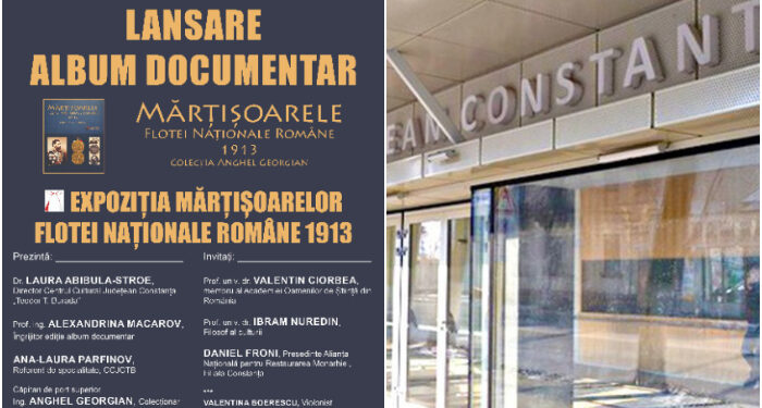 LANSARE de album foto-documentar: ,,Mărțișoarele Flotei Naționale Române 1913. Colecția Anghel Georgian’’ la Centrul Cultural Jean Constantin
