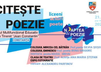NOAPTEA DE POEZIE începe la Centrul Cultural Jean Constantin din Constanța