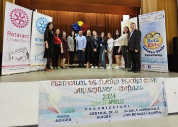 Câștigătorii Festivalului de teatru pentru copii „Arlechino” Agigea, premiați de Clubul Rotary „Cetatea Tomis”