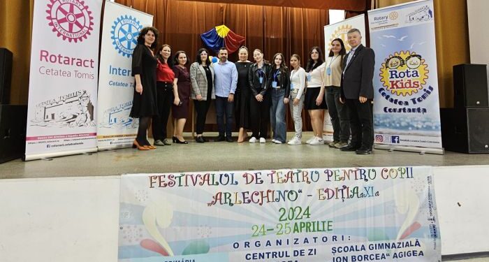 Câștigătorii Festivalului de teatru pentru copii „Arlechino” Agigea, premiați de Clubul Rotary „Cetatea Tomis”