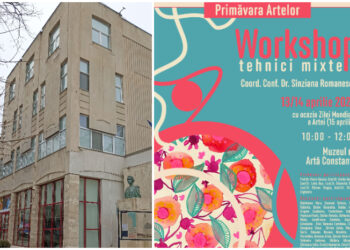 Workshop de Tehnici Mixte la Muzeul de Artă Constanța, cu prilejul Zilei Mondiale a Artei