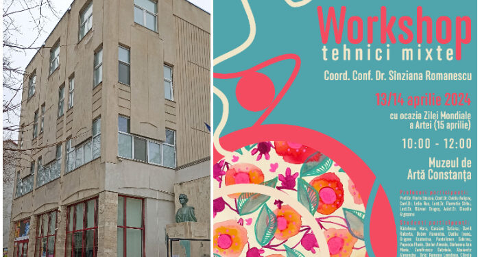 Workshop de Tehnici Mixte la Muzeul de Artă Constanța, cu prilejul Zilei Mondiale a Artei