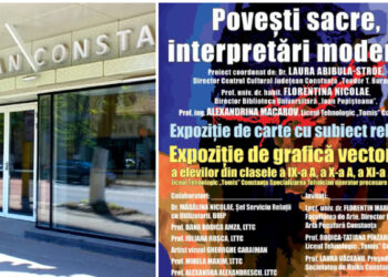 “Povești sacre, interpretări moderne”: Expoziție de carte cu subiect religios și Expoziție de grafică vectorială, la Centrul Jean Constantin