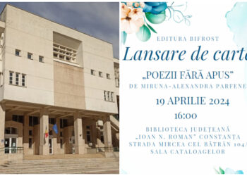 Lansare de carte la Biblioteca Județeană Constanța: „Poezii fără apus”, de Miruna-Alexandra Parfene