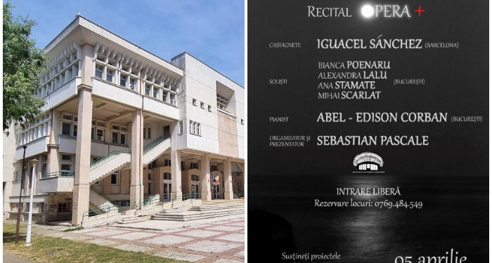Eveniment caritabil la Biblioteca Județeană Constanța: Recital OPERA+
