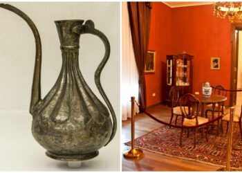 Vechi ibric turcesc, expus la Casa Avramide din Tulcea