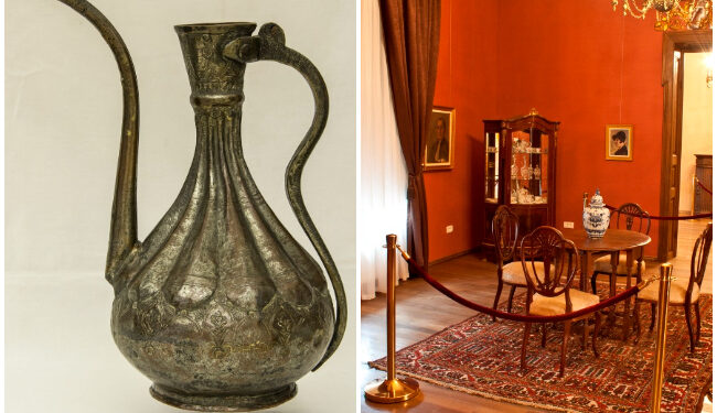 Vechi ibric turcesc, expus la Casa Avramide din Tulcea